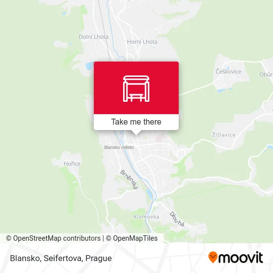Карта Blansko, Seifertova