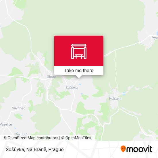 Šošůvka, Na Bráně map