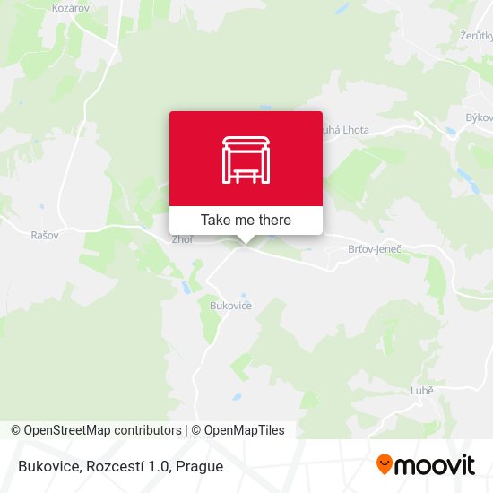 Bukovice, Rozcestí 1.0 map
