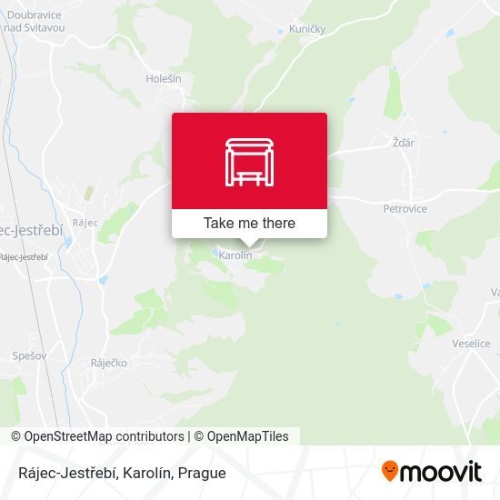 Rájec-Jestřebí, Karolín map