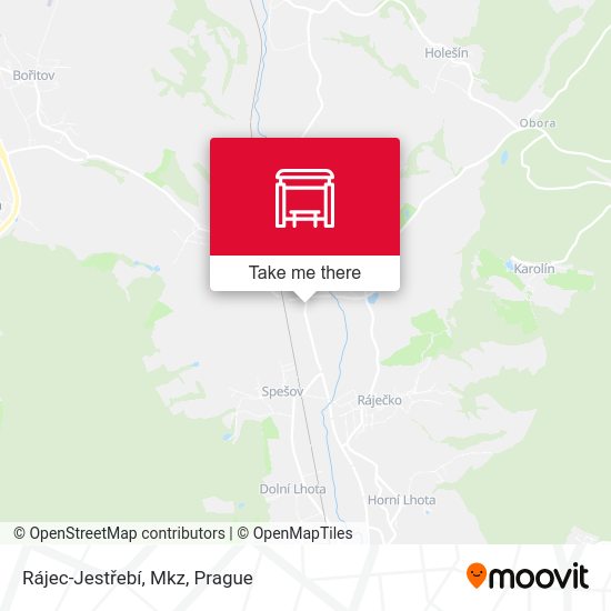Rájec-Jestřebí, Mkz map