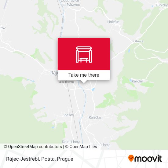 Rájec-Jestřebí, Pošta map
