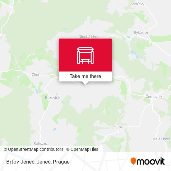 Brťov-Jeneč, Jeneč map