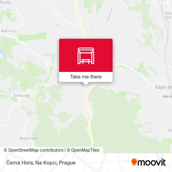 Карта Černá Hora, Na Kopci