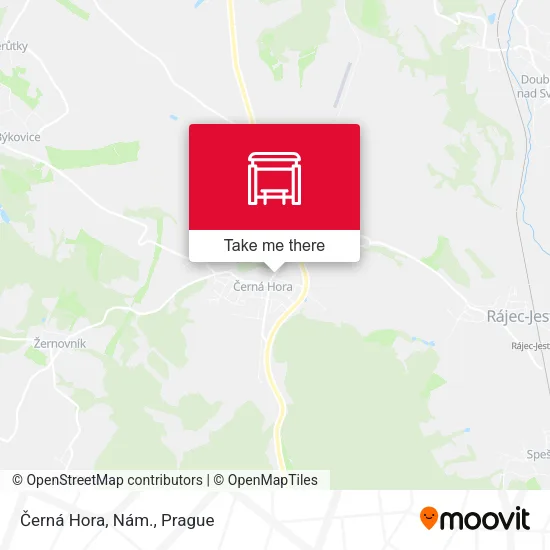 Карта Černá Hora, Nám.