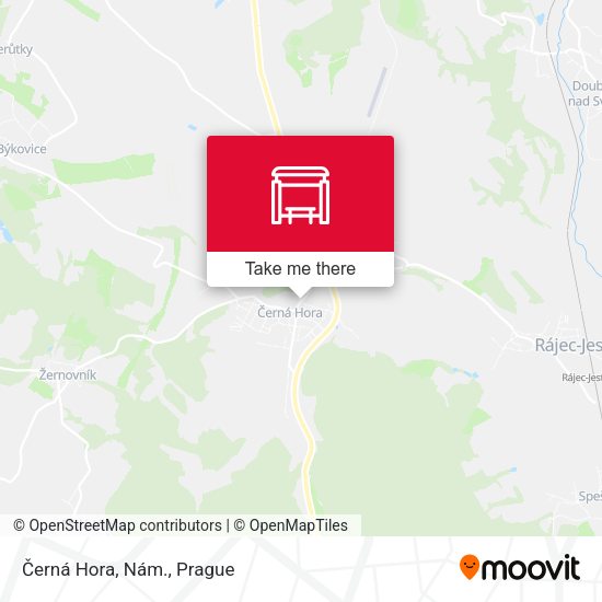 Карта Černá Hora, Nám.