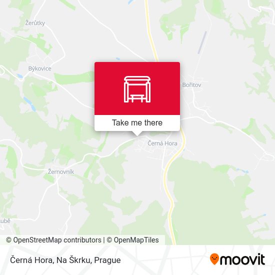 Černá Hora, Na Škrku map
