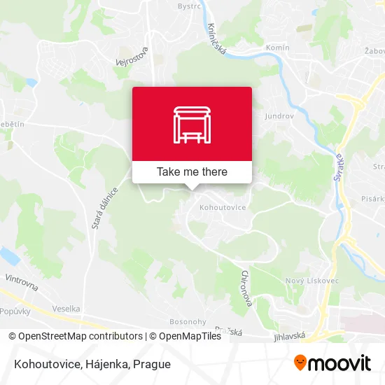 Карта Kohoutovice, Hájenka