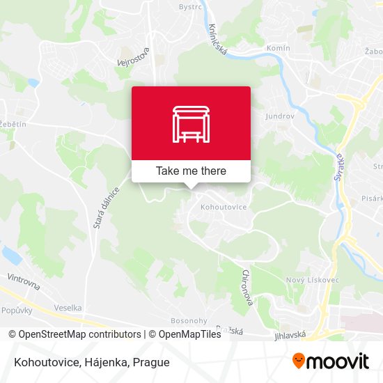 Kohoutovice, Hájenka map