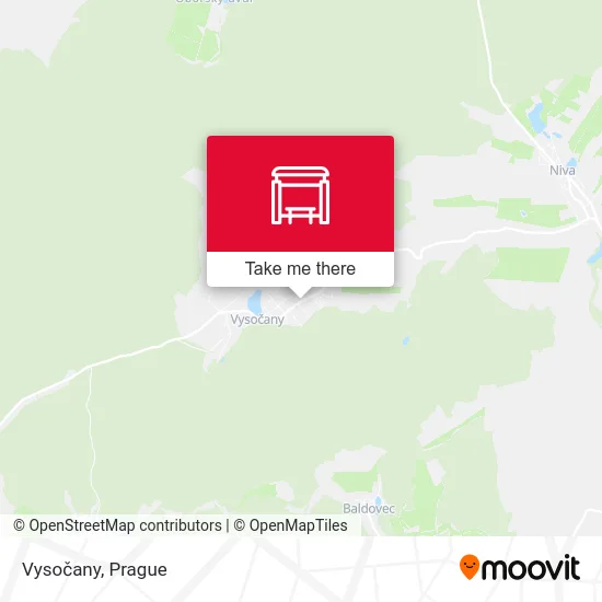 Карта Vysočany