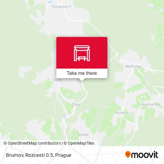 Brumov, Rozcestí 0.5 map
