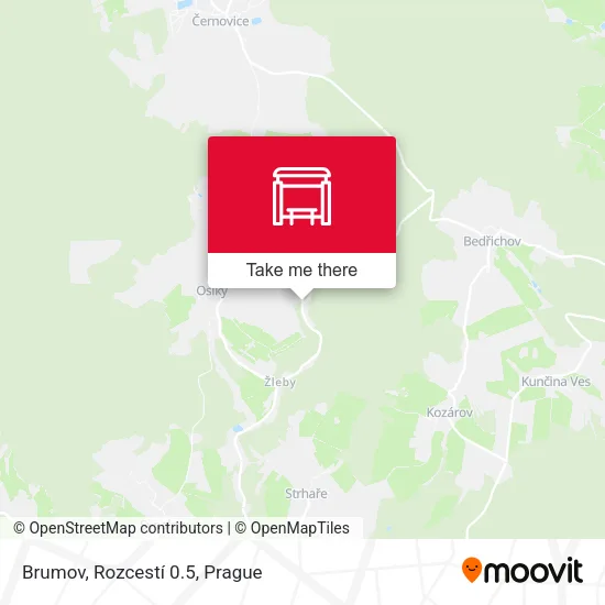 Карта Brumov, Rozcestí 0.5