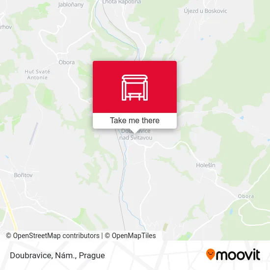 Карта Doubravice, Nám.