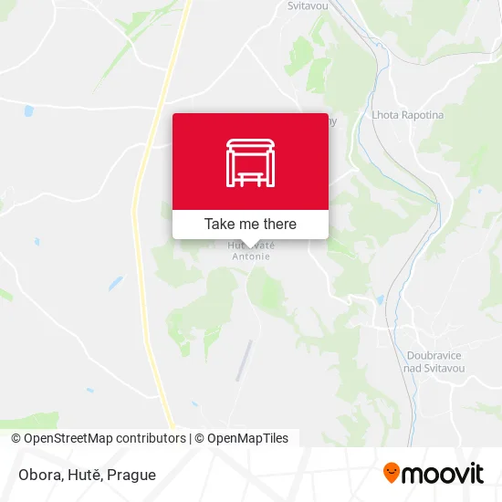 Карта Obora, Hutě