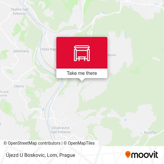 Újezd U Boskovic, Lom map