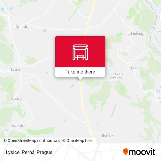 Карта Lysice, Perná