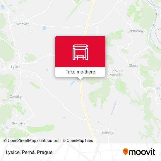 Карта Lysice, Perná