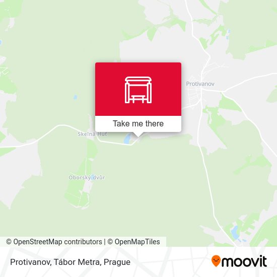 Protivanov, Tábor Metra map