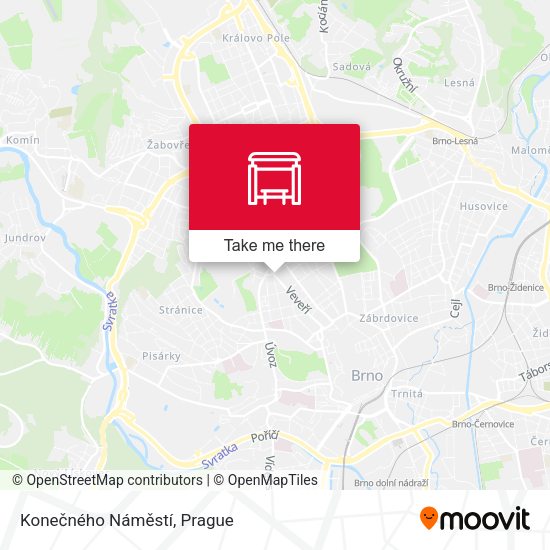 Konečného Náměstí map