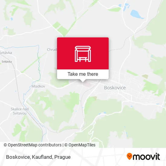Карта Boskovice, Kaufland
