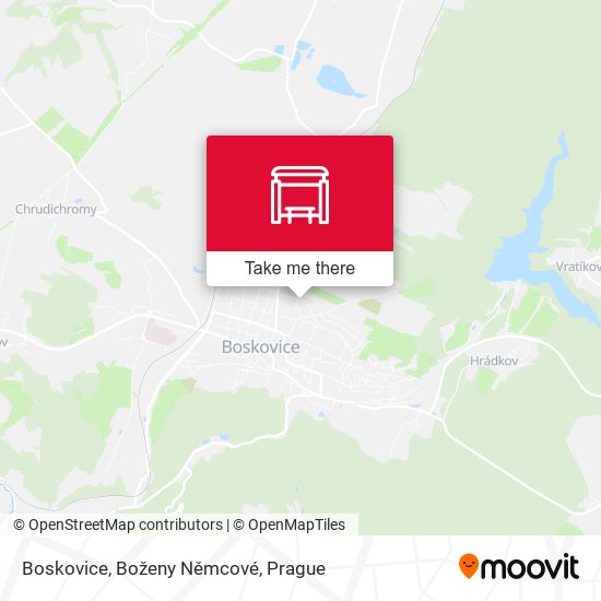 Boskovice, Boženy Němcové map