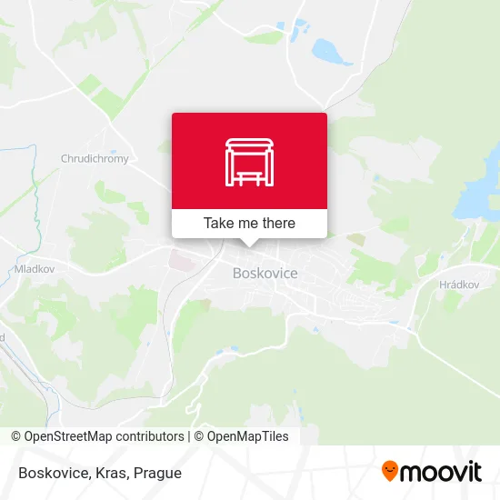 Карта Boskovice, Kras