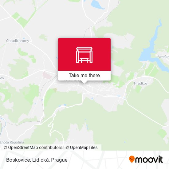 Карта Boskovice, Lidická