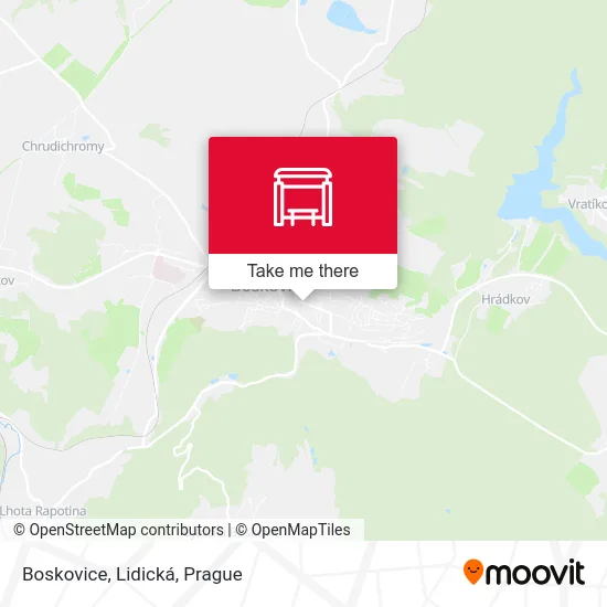 Карта Boskovice, Lidická