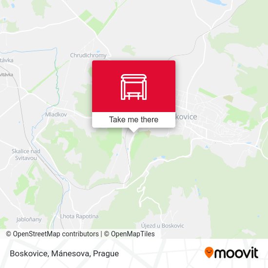 Boskovice, Mánesova map