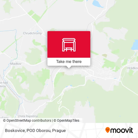 Карта Boskovice, POD Oborou