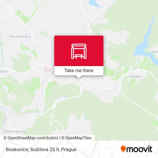 Boskovice, Sušilova Zš II map