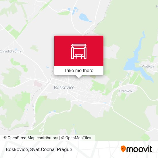 Boskovice, Svat.Čecha map