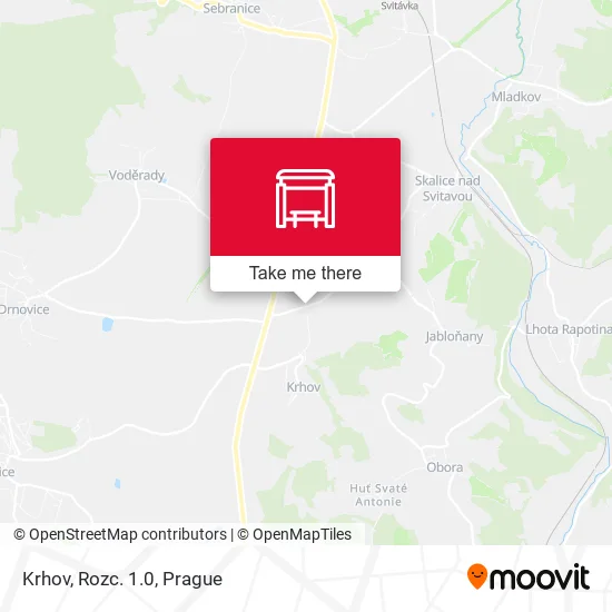 Карта Krhov, Rozc. 1.0