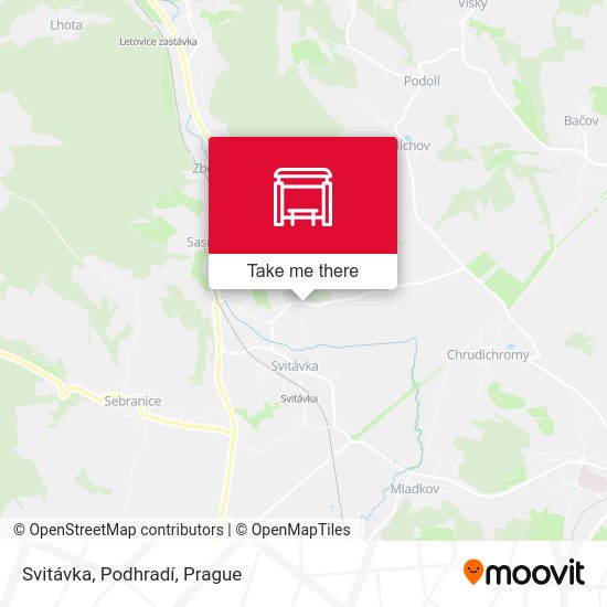 Svitávka, Podhradí map