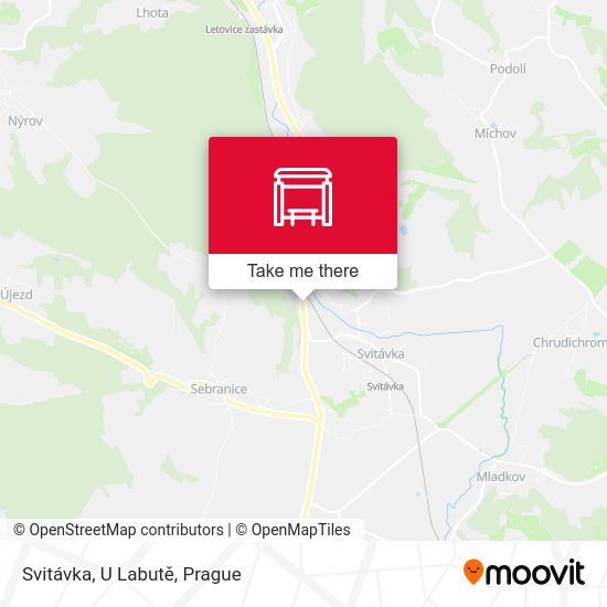Svitávka, U Labutě map