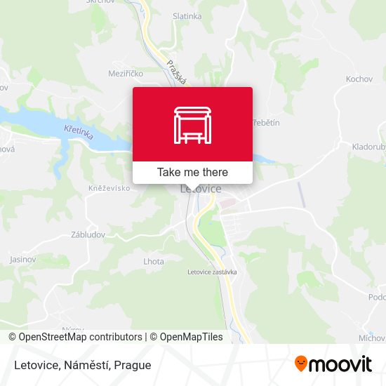 Letovice, Náměstí map