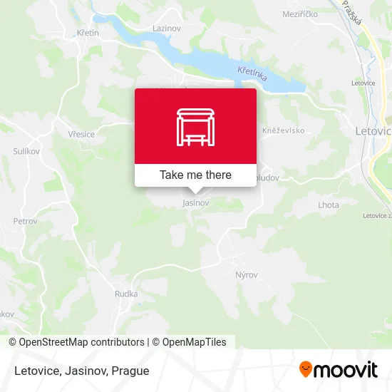 Карта Letovice, Jasinov