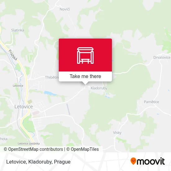 Карта Letovice, Kladoruby