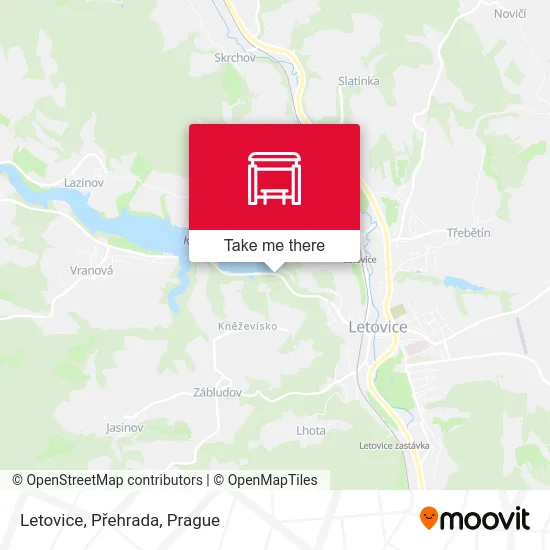 Карта Letovice, Přehrada