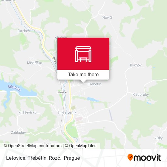 Letovice, Třebětín, Rozc. map
