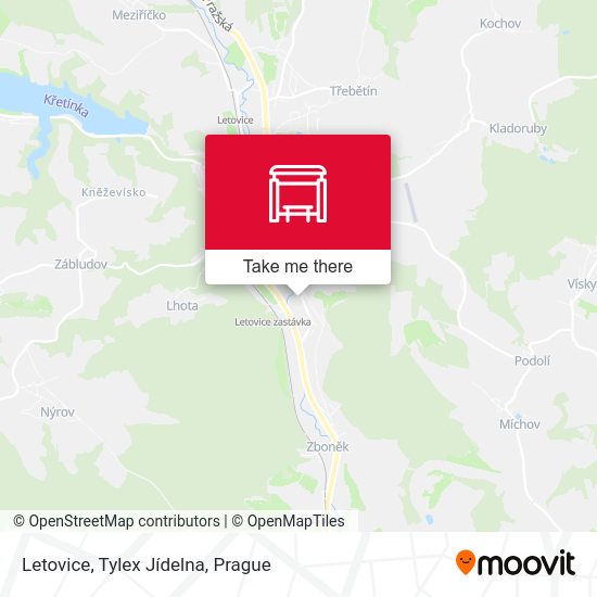 Letovice, Tylex Jídelna map