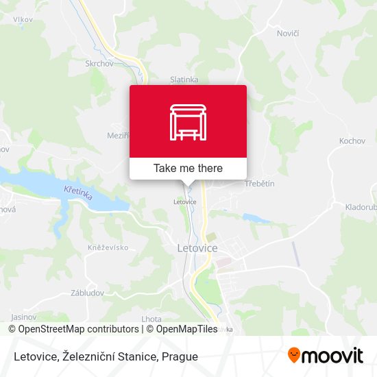 Letovice, Železniční Stanice map