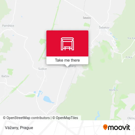 Карта Vážany