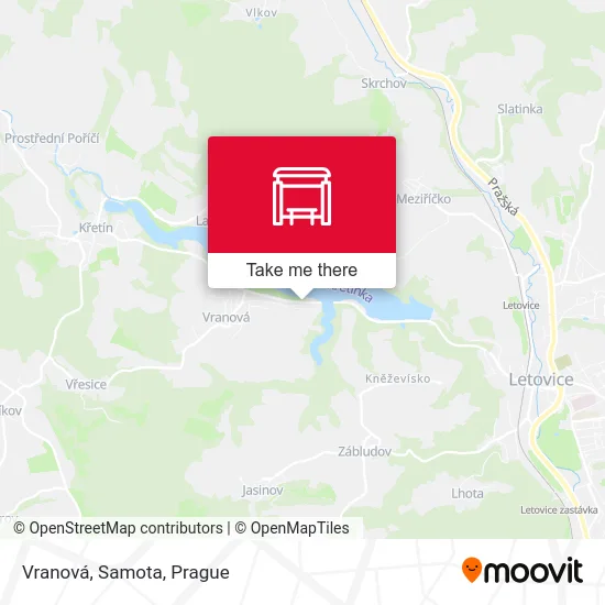 Карта Vranová, Samota