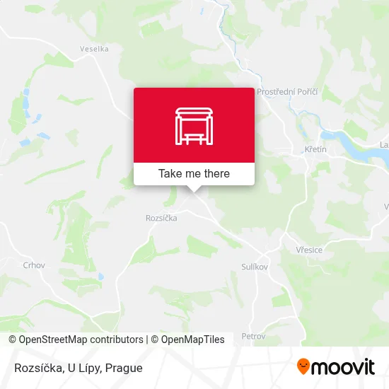 Rozsíčka, U Lípy map