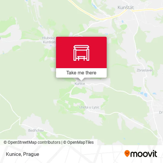 Карта Kunice
