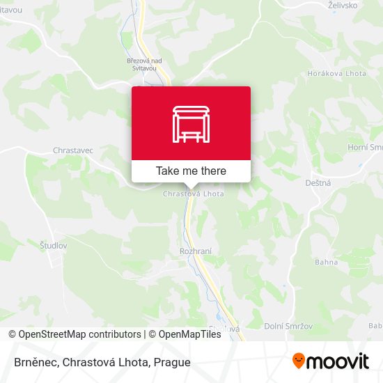 Brněnec, Chrastová Lhota map