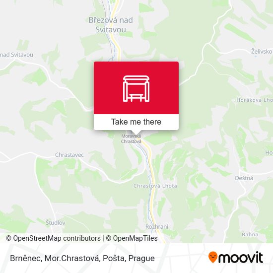 Brněnec, Mor.Chrastová, Pošta map