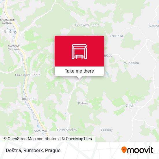 Deštná, Rumberk map
