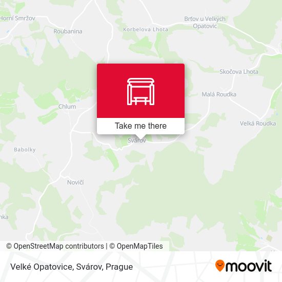 Velké Opatovice, Svárov map